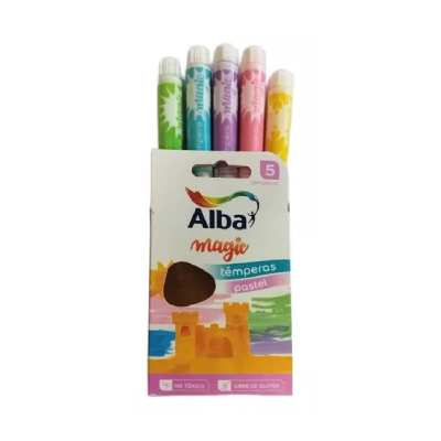 Témpera Alba Magic Colores Pastel X 5 Unidades - Imagen 2