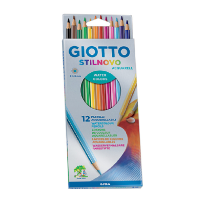Lápices Stilnovo Acquarell X 12 Colores