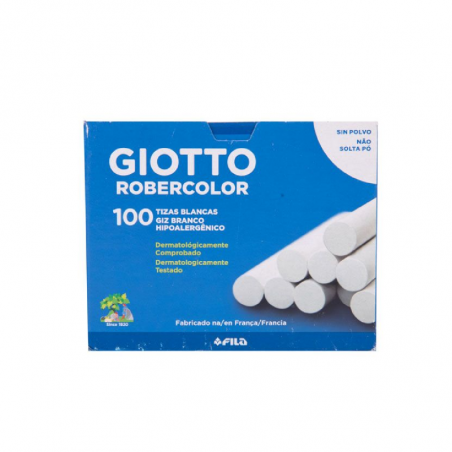 Tizas Blancas Robercolor Giotto X 100 Unidades