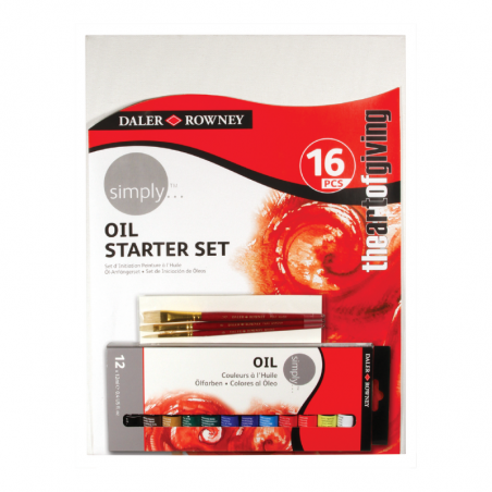 Set Inicial De Oleos Simply Daler X 16 Piezas