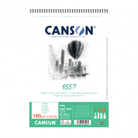 Album Espiralado 1557 Canson X 30 Hjs 180 Grs A4